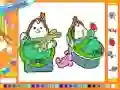 खेल Online coloring baby twins ऑनलाइन