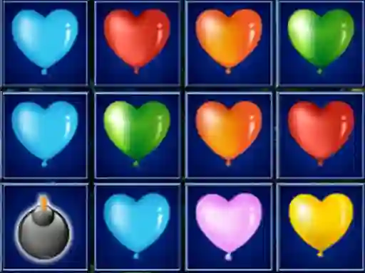 खेल Heart Balloons Block Collapse ऑनलाइन