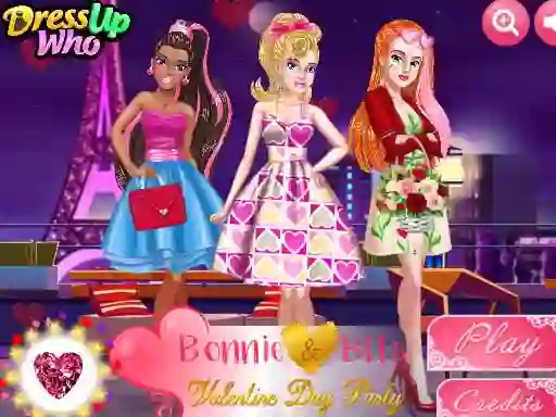 खेल Bonnie and BFFs Valentine Day Party ऑनलाइन