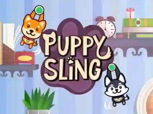 खेल Puppy Sling ऑनलाइन