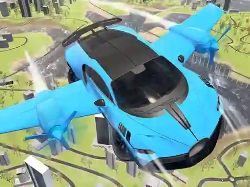 खेल Real Sports Flying Car 3d ऑनलाइन