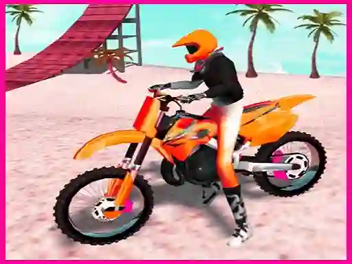 खेल Motocross Beach Jumping Bike Stunt ऑनलाइन