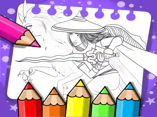 खेल Raya And The Last Dragon Coloring Book ऑनलाइन