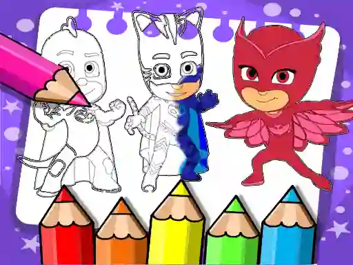 खेल PJ Masks Coloring Book ऑनलाइन