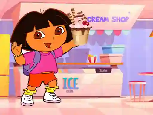 खेल Ice Cream Maker With Dora ऑनलाइन