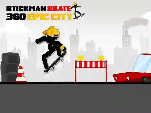 खेल Stickman Skate 360 Epic City ऑनलाइन
