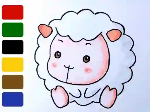 खेल Baby sheep ColoringBook ऑनलाइन