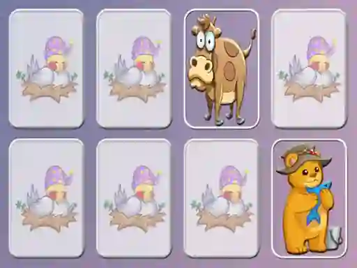 खेल Animals Cards Match memory game ऑनलाइन