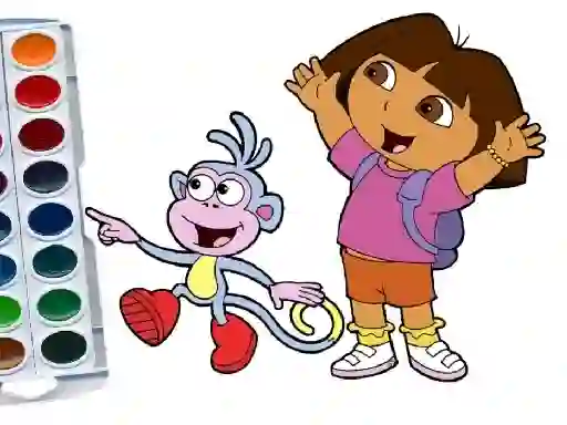 खेल Dora The Explorer Coloring Book ऑनलाइन