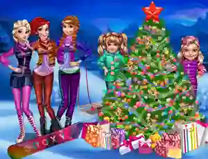 खेल Princesses Christmas tree ऑनलाइन