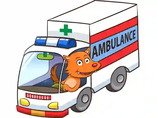 खेल Cartoon Ambulance Puzzle ऑनलाइन