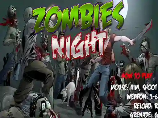 खेल Zombies Night ऑनलाइन