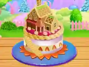 खेल Doll House Cake Cooking ऑनलाइन