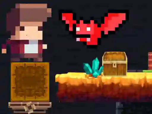 खेल Tiny Man and Red Bat ऑनलाइन