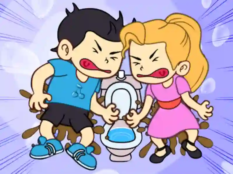 खेल Toilet Rush Race: Draw Puzzle ऑनलाइन