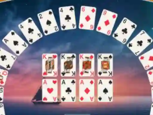 खेल Crescent Solitaire ऑनलाइन