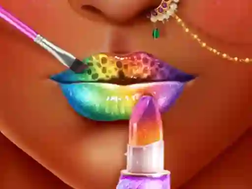खेल Princess Lip Art Salon ऑनलाइन