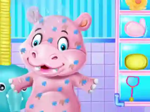 खेल Baby Hippo Bath Time ऑनलाइन