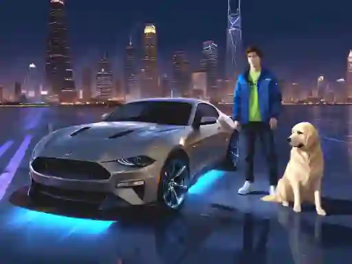 खेल Mustang City Driver ऑनलाइन