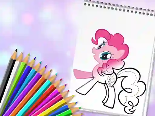 खेल Cute Pony Coloring Book ऑनलाइन