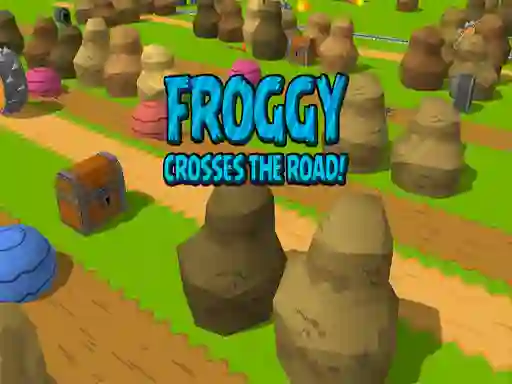 खेल Froggy Crosses The Road! ऑनलाइन