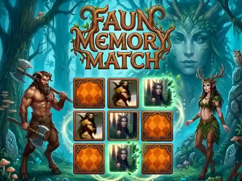 खेल Faun Memory Match ऑनलाइन