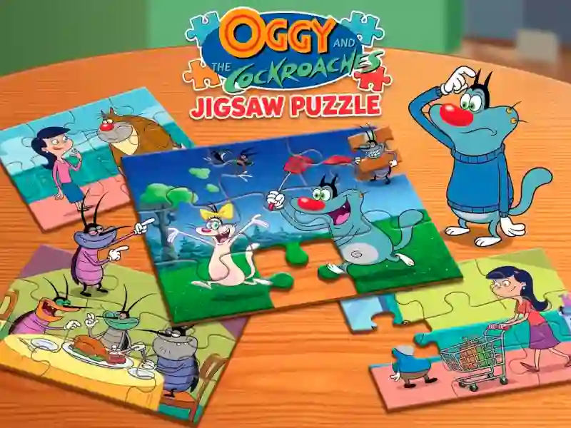 खेल Oggy and the Cockroaches Jigsaw Puzzle ऑनलाइन