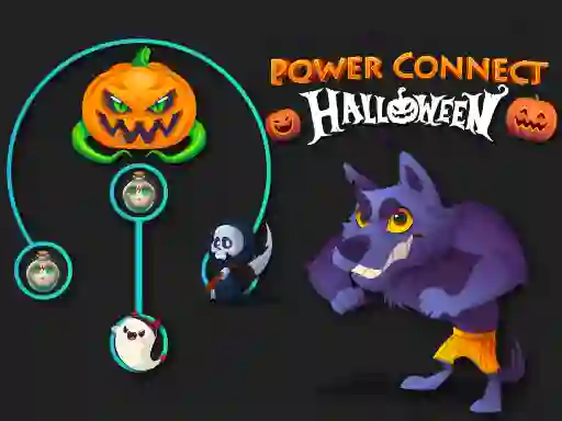 खेल Power Connect Halloween ऑनलाइन