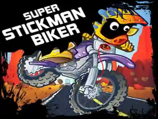 खेल Super Stickman Biker ऑनलाइन