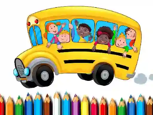 खेल School Bus Coloring Book ऑनलाइन