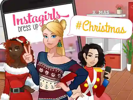 खेल InstaGirls Christmas Dress Up ऑनलाइन