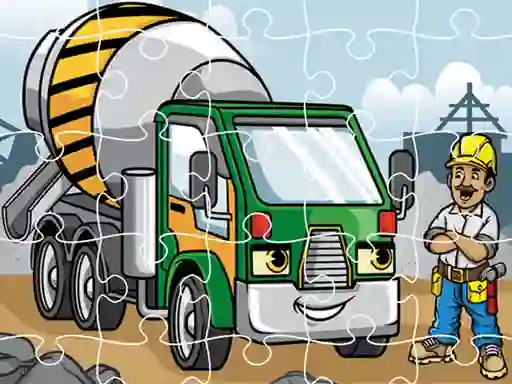 खेल Construction Trucks Jigsaw ऑनलाइन