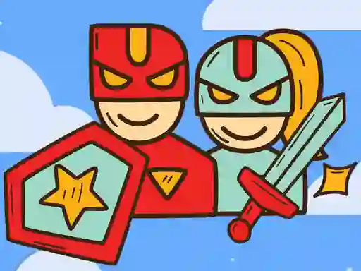 खेल Super Warrior Match 3 ऑनलाइन