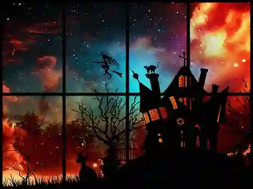खेल Sliding Halloween Party ऑनलाइन