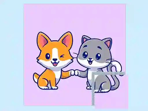 खेल Cats and Dogs Puzzle ऑनलाइन