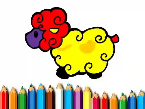 खेल Baby Sheep Coloring ऑनलाइन