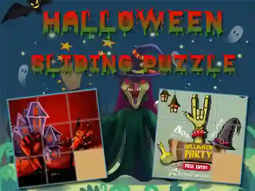खेल Halloween Sliding Puzzle ऑनलाइन