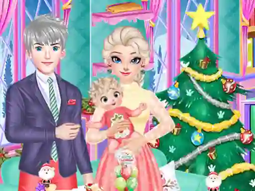 खेल Frozen Family Christmas Preparation ऑनलाइन