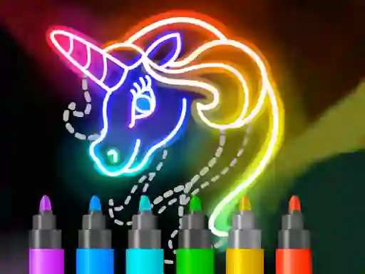 खेल Learn to Draw Glow Cartoon ऑनलाइन