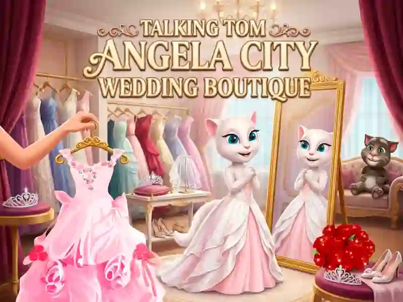 खेल Talking Tom Angela City Wedding Boutique ऑनलाइन