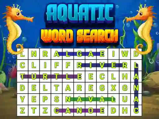 खेल Aquatic Word Search ऑनलाइन