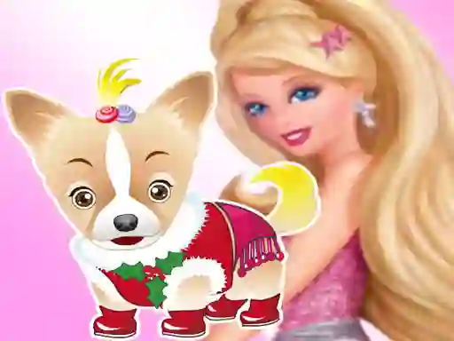 खेल Barbie's Dog Dressup ऑनलाइन