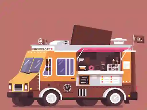 खेल Food and Drink Trucks Memory ऑनलाइन