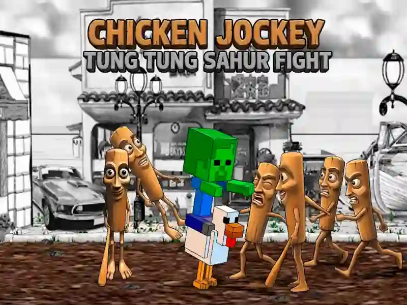 खेल Chicken Jockey Tung Tung Sahur Fight ऑनलाइन