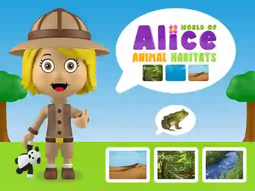 खेल World of Alice Animal Habitats ऑनलाइन