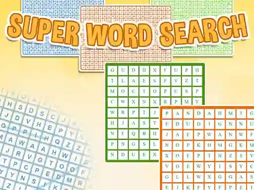 खेल Super Word Search ऑनलाइन