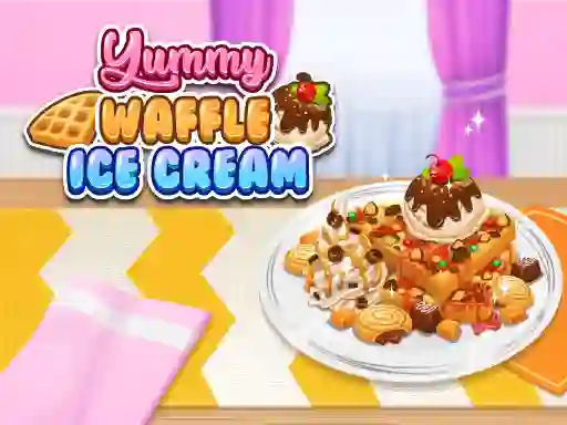 खेल Yummy Waffle Ice Cream ऑनलाइन