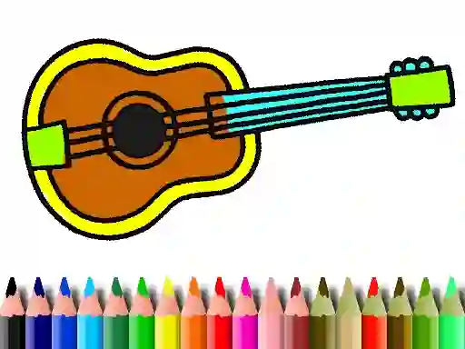 खेल Back To School: Music Instrument Coloring Book ऑनलाइन