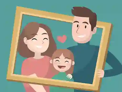 खेल Happy Family Puzzle ऑनलाइन