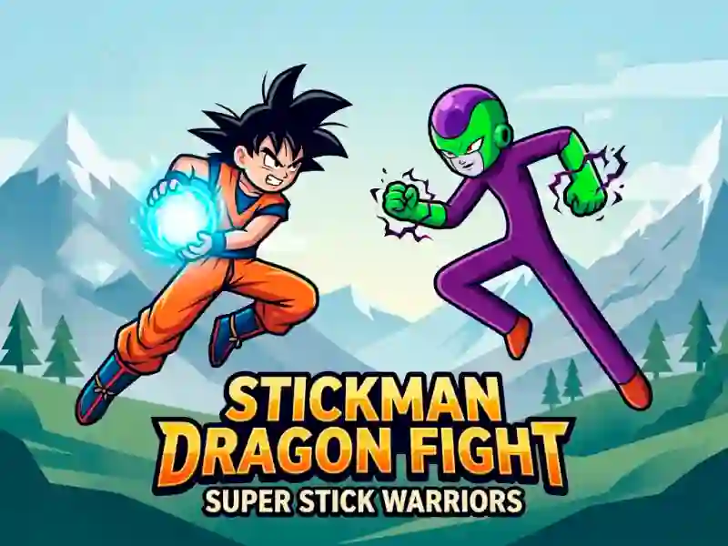 खेल Stickman Dragon Fight - Super Stick Warriors ऑनलाइन
